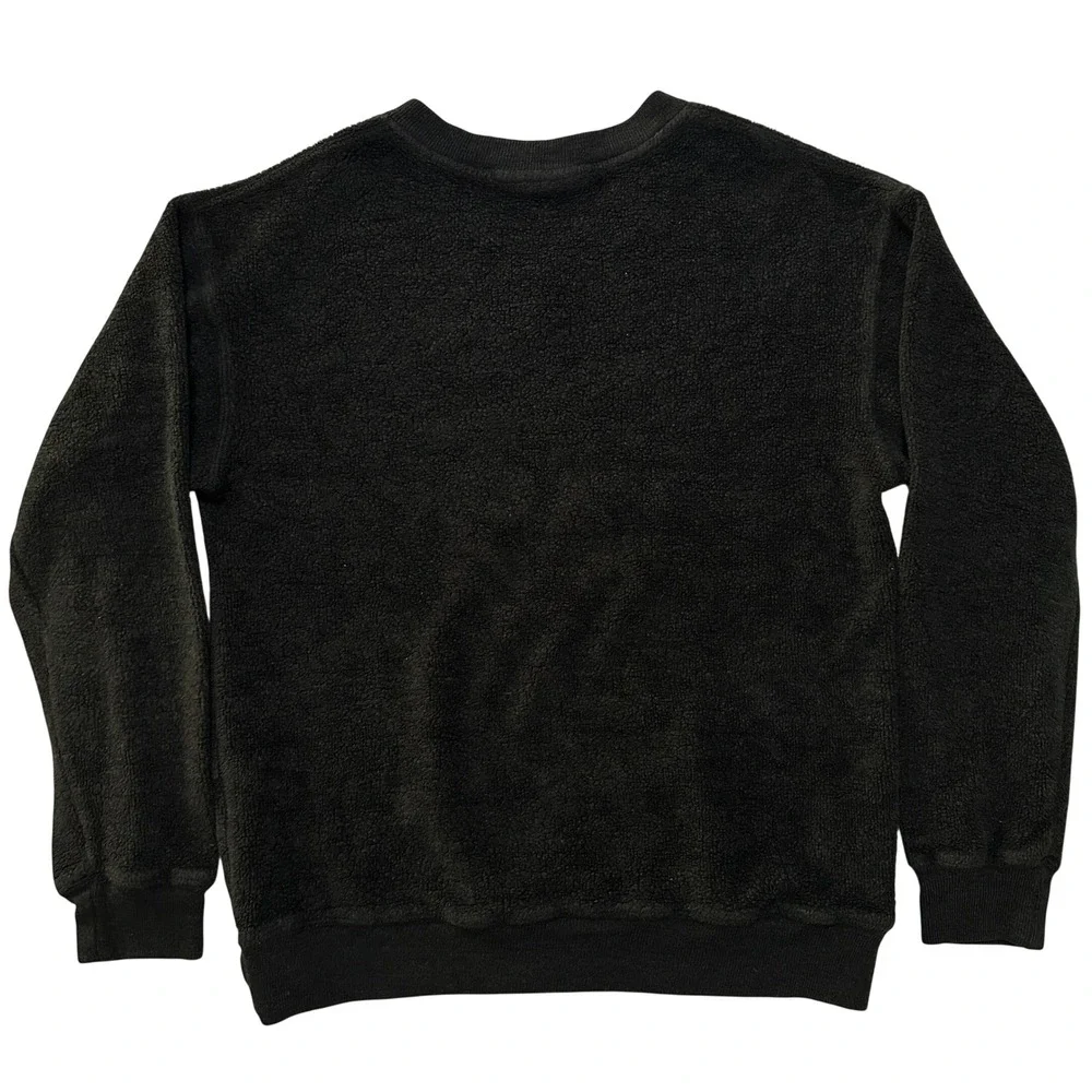 VTG Harley Davidson Fleece Pullover Men M Black Embroidered HD‎ Biker Moto USA